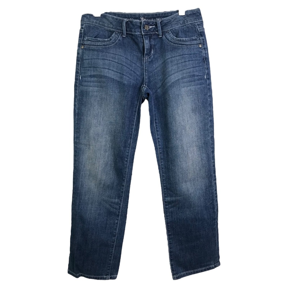Simply Vera‎ Vera Wang Women's Jeans Straight Leg Blue Denim Pants Cotton Sz 4